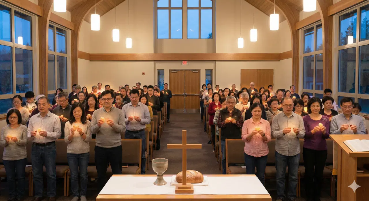 教會會眾領受聖餐，經歷身體與靈魂的醫治大能